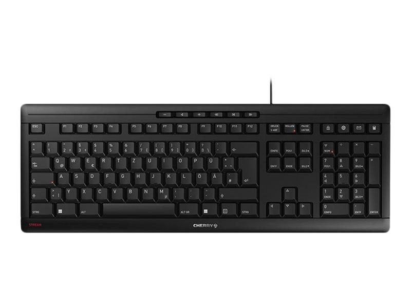 Cherry STREAM - Tastatur - Deutsch - Schwarz