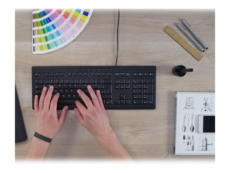 Cherry STREAM - Tastatur - Deutsch - Schwarz