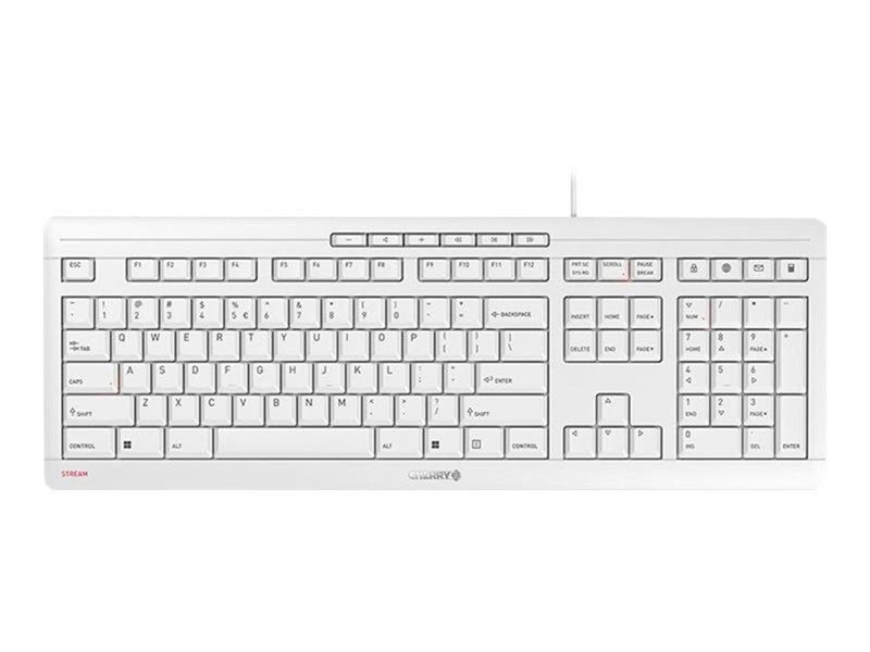 Cherry STREAM - Tastatur - Englisch - Grau