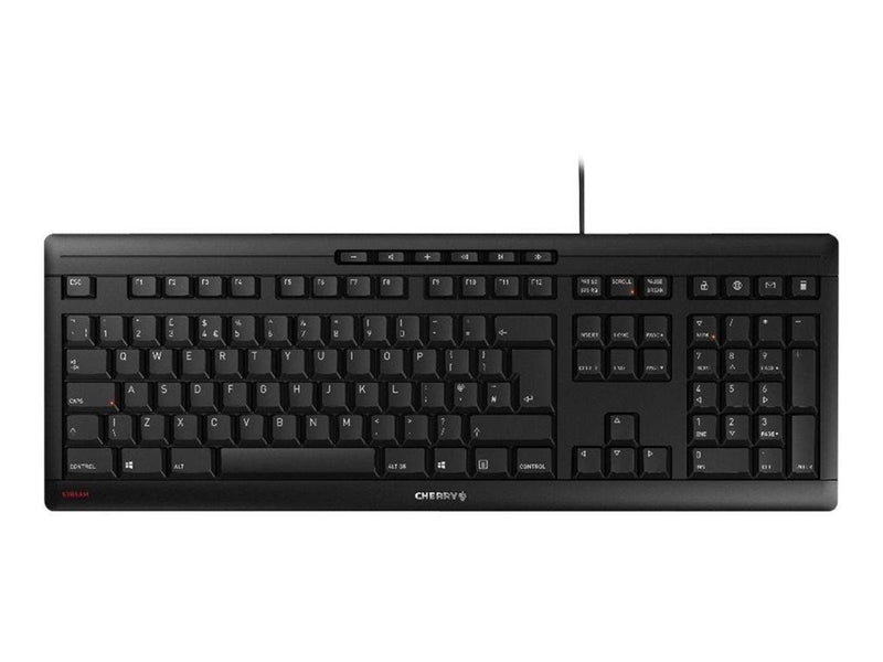 Cherry STREAM - Tastatur - Englisch (UK) - Schwarz