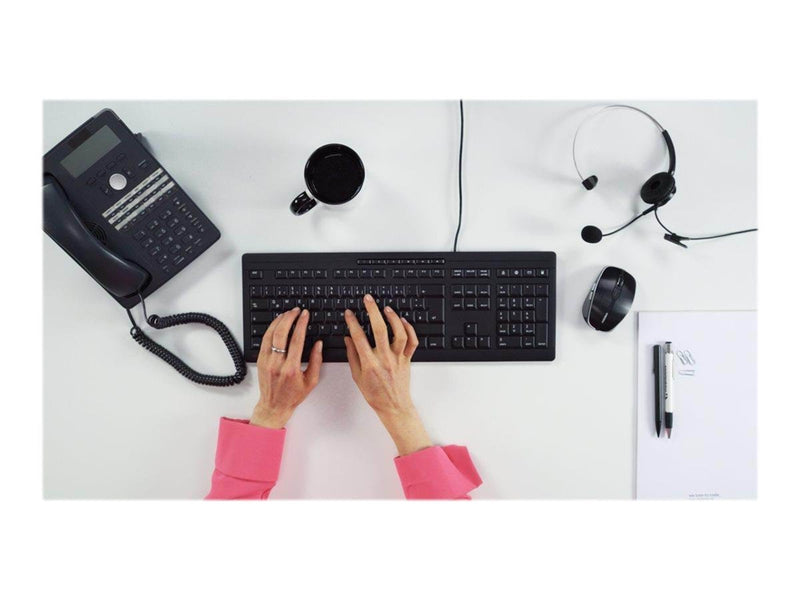 Cherry STREAM - Tastatur - Englisch (UK) - Schwarz