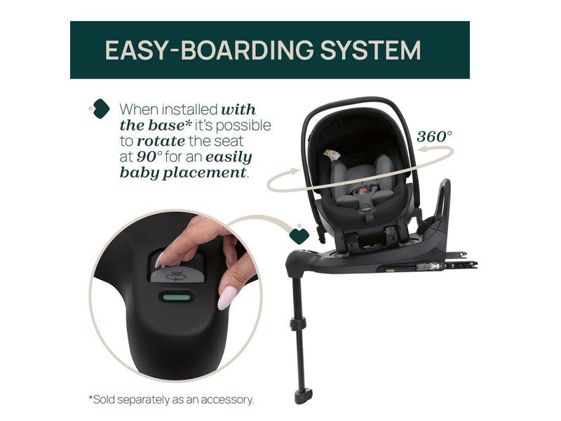 Chicco First-Seat Recline i-Size (40-87 cm)Vollständige 360 i-Size Basis (Zubehör separat erhältlich)