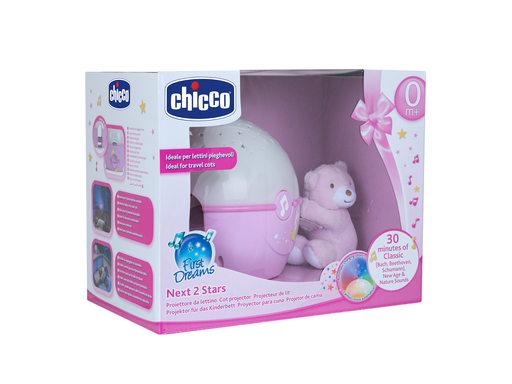 Chicco Next2 Stars projector pink