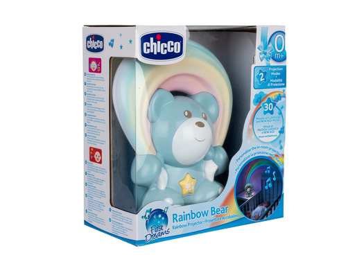 Chicco Rainbow Bear light blue