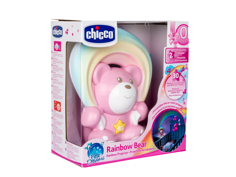 Chicco Rainbow Bear pink