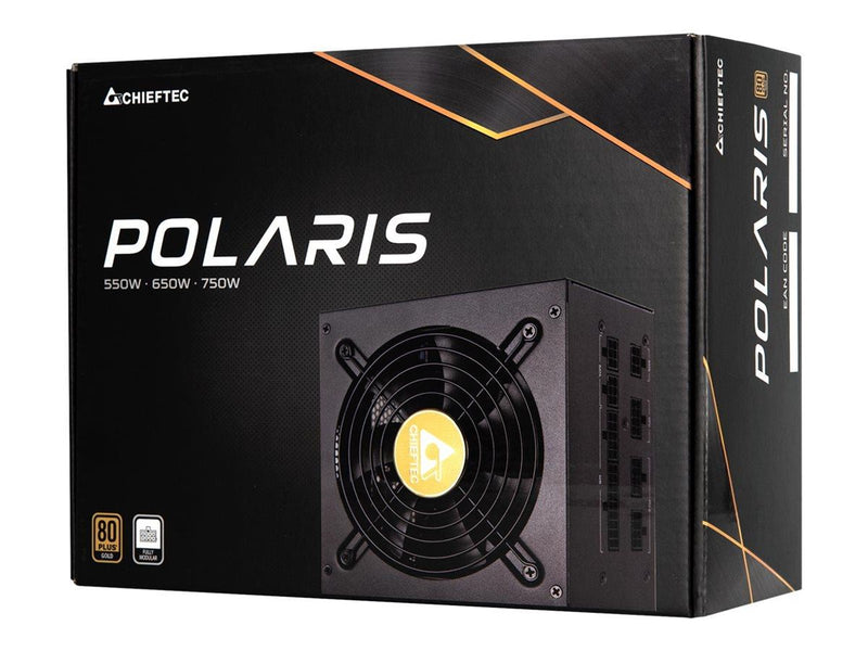 Chieftec Polaris Series 750W Netzteile - 750 Watt - 120 mm - ATX 2.4 - 80 Plus Gold zertifiziert