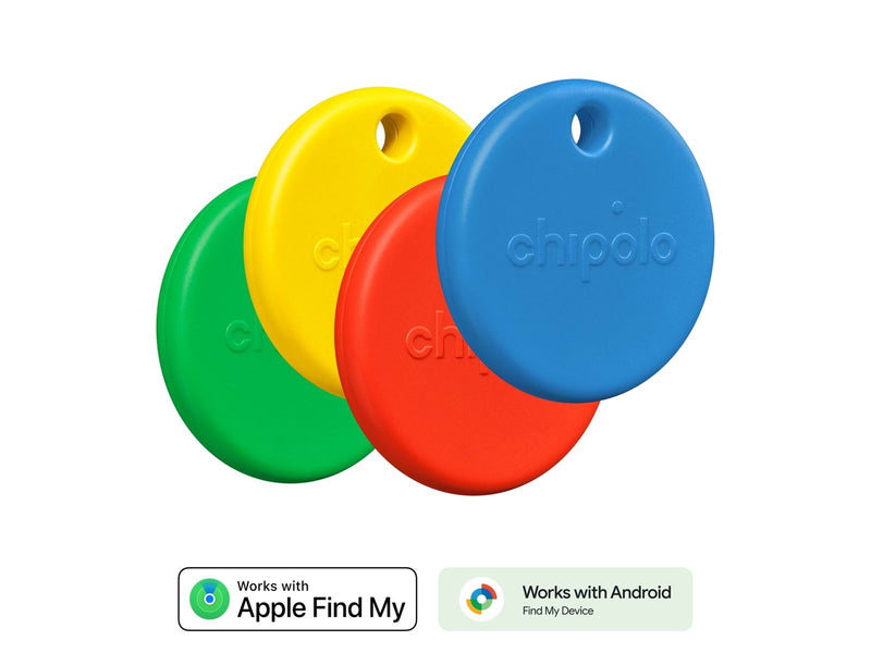 Chipolo POP - Red/Blue/Yellow/Green (4-Pack)