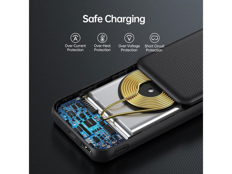 Choetech 10.000 mAh Magsafe Wireless Powerbank Black - 10000 mAh