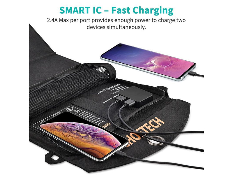 Choetech SC001 Portabel Solar Panel -19W - 2x USB-A
