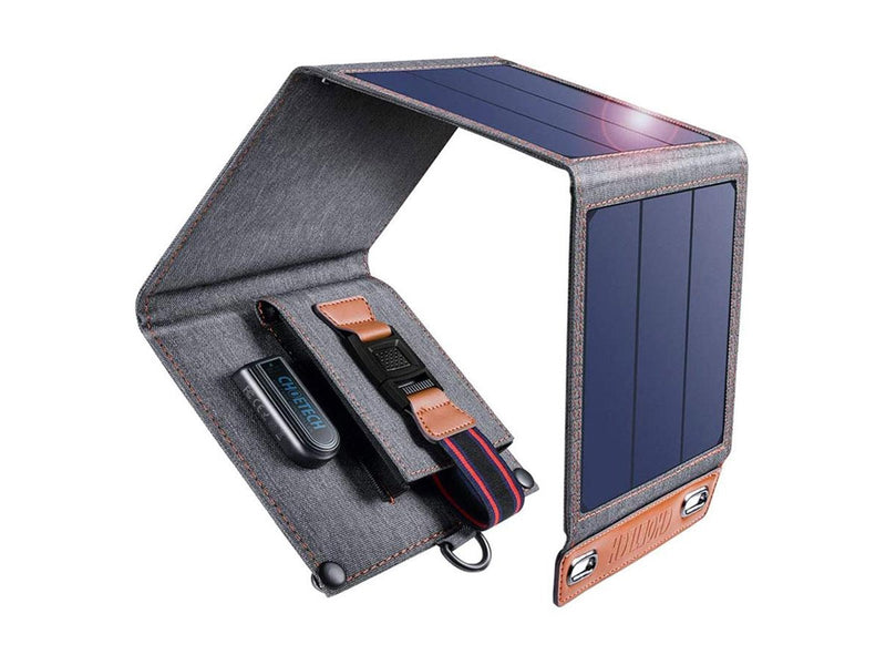 Choetech SC004 14W Foldable Solar Charger 1xUSB (gray)