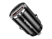 Choetech TC0006 1x USB-A 1x USB-C 30W PD 3.0 car charger (black)