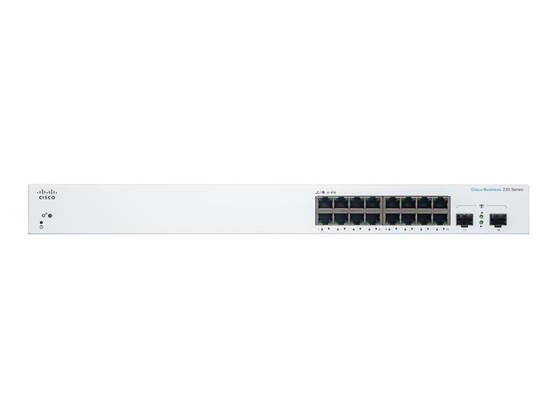 Cisco Switch Business 220-Series 18-Port 1GbE smart managed