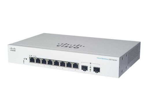 Cisco Switch Business 220-Series 10-Port 1GbE 130W PoE smart managed