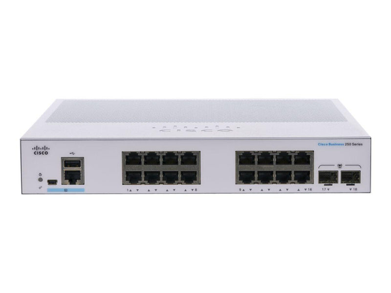 Cisco Switch Business 250-Series 18-Port 1GbE smart managed