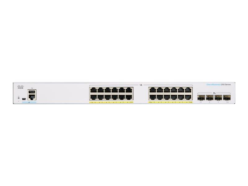 Cisco Switch Business 250-Series 28-Port 1/10GbE smart managed