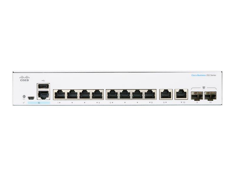 Cisco Switch Business 250-Series 10-Port 1GbE smart managed