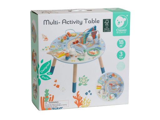 Classic World Wooden Activity Table Underwater World 3-piece.