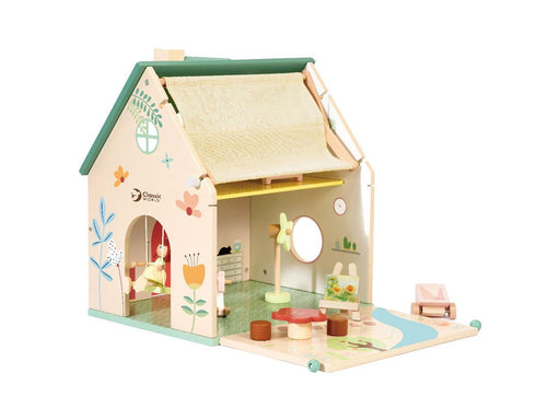 Classic World Wooden Dollhouse with Garden 10 pcs
