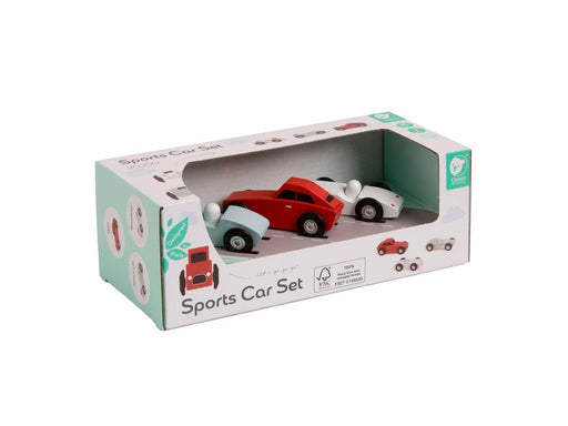 Classic World Wooden Sports Cars Set 3pcs.