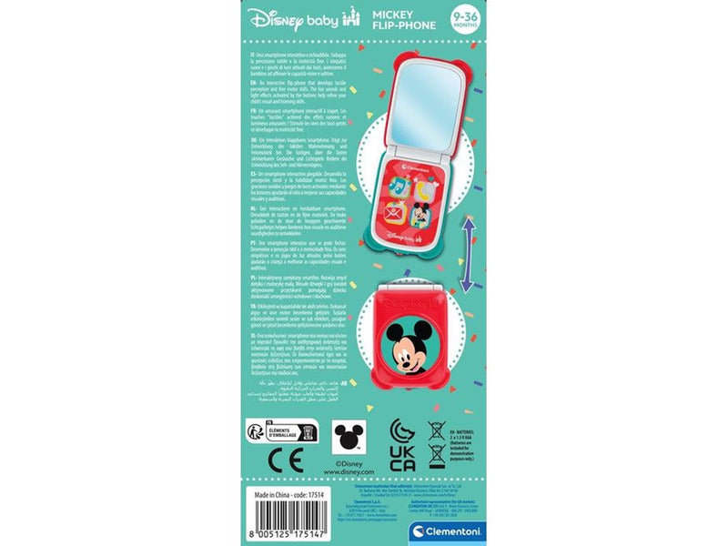 Clementoni Baby Disney Mickey Mouse Foldable Telephone