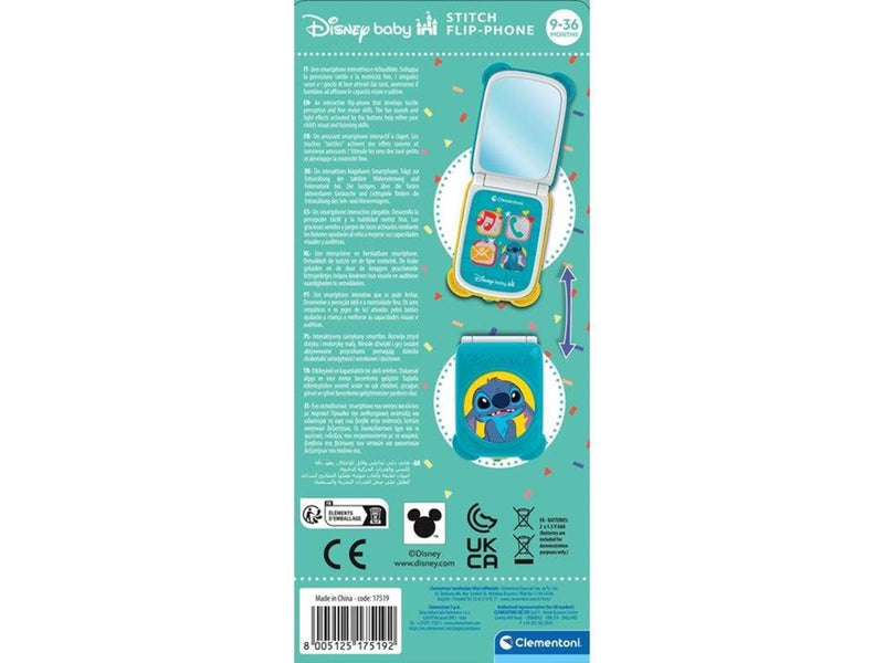 Clementoni Baby Disney Stitch Foldable Phone