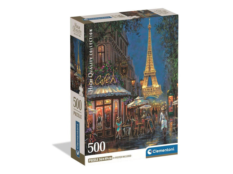 Clementoni Puzzle 500 Pcs CB High Quality Collection Night of the Eiffel Café
