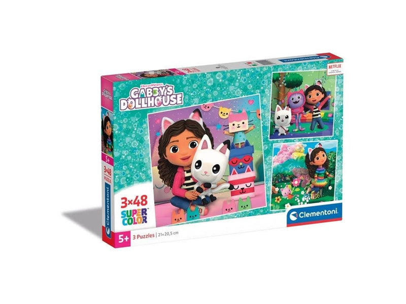 Clementoni Puzzle Gabby's Dollhouse 3x48 pieces 2D Puzzles