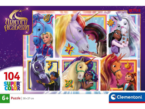 Clementoni Puzzle Unicorn Academy - 6 Portraits 104pcs. 2D Puzzles