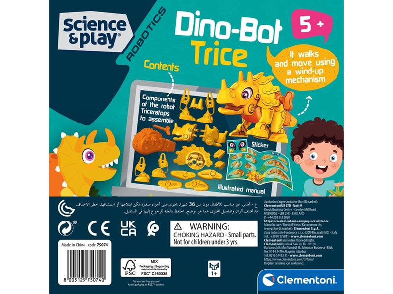 Clementoni Science & Play Robotics Dino-Bot Triceratops