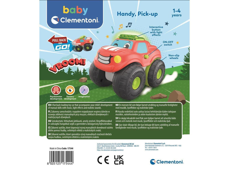 Clementoni Stunt Wheels Pullback Car Pick Up