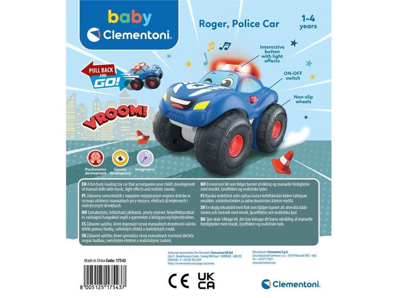 Clementoni Stunt Wheels Pullback Car Police