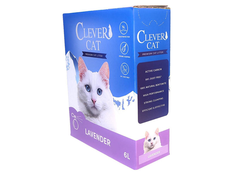 Clever Cat Premium Katzenstreu Lavendel 6L