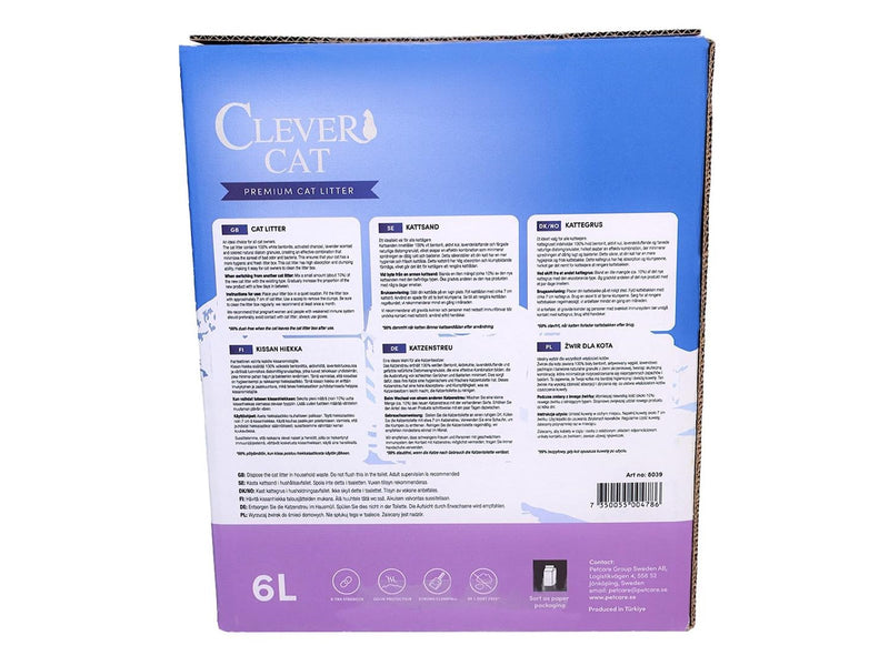 Clever Cat Premium Katzenstreu Lavendel 6L