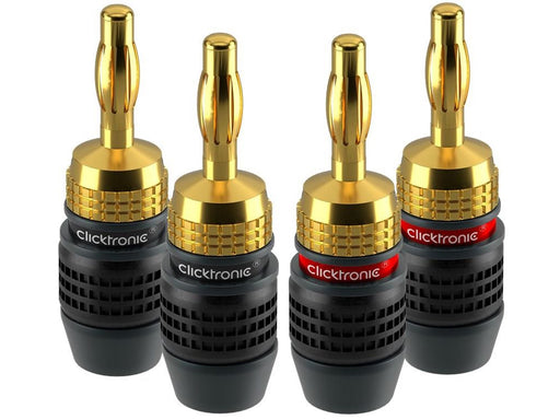 ClickTronic Banana Plug SL - 4 Pack