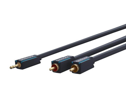 ClickTronic MiniJack - 2xRCA Cas. - 1m