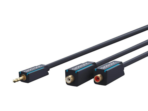 ClickTronic MiniJack M - 2xRCA F - 0.10m