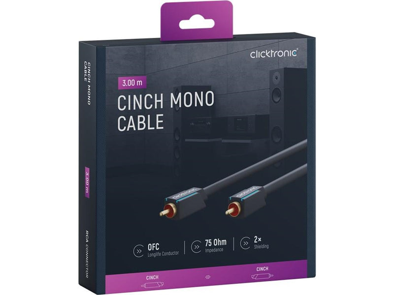 ClickTronic RCA Mono Cable - 3m