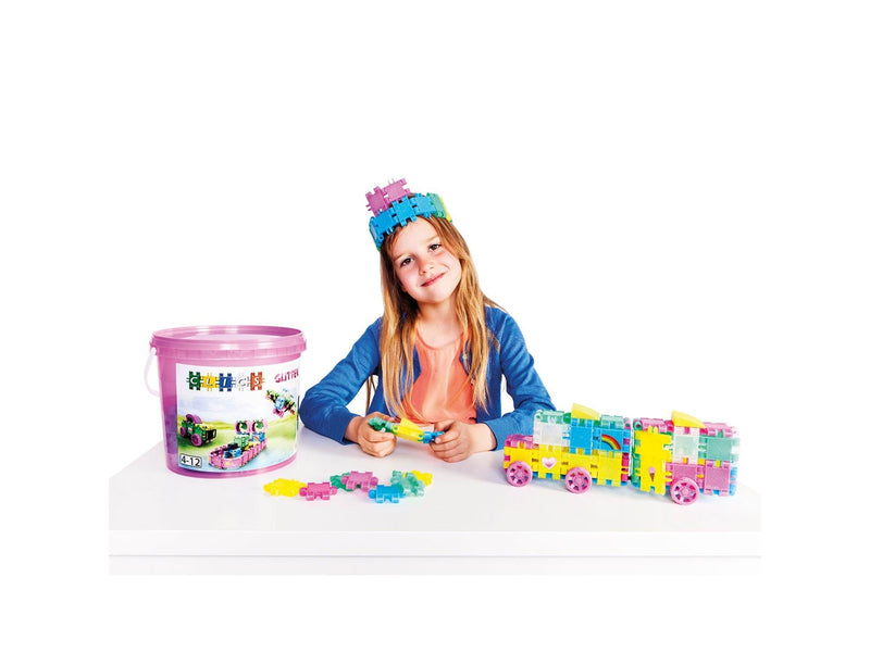 Clics Building Blocks - Glitter Construction Set 8in1
