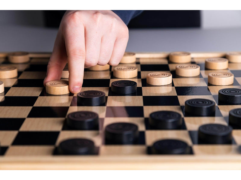 Clown Games Checkers Wood