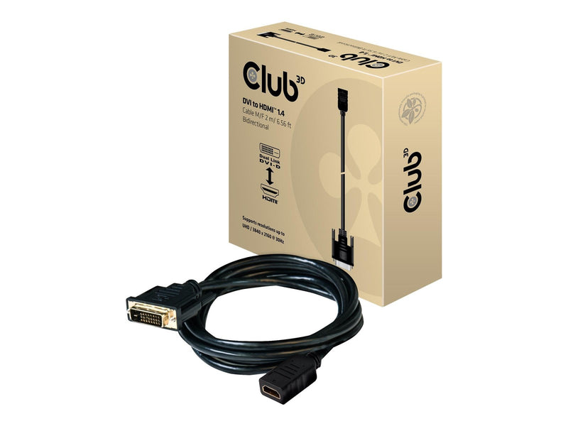 Club 3D CAC-1211 - adapter cable - HDMI / DVI - 2 m