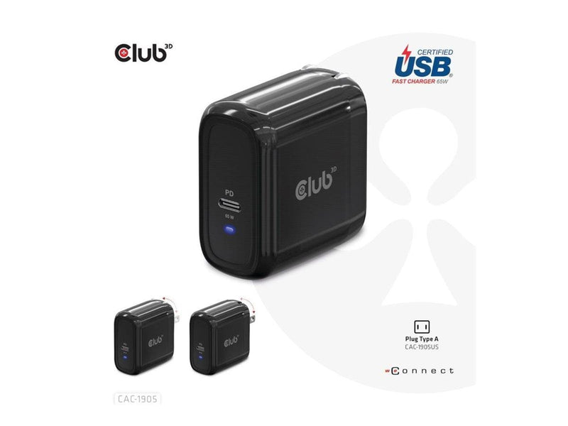 Club 3D CAC-1905 - power adapter - 65 Watt