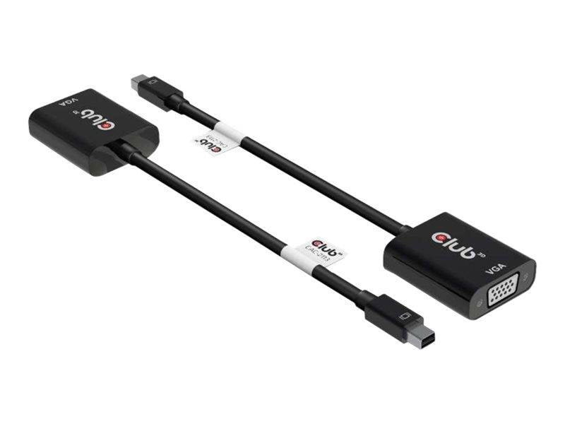 Club 3D CAC-2113 - video adapter - Mini DisplayPort to HD-15 (VGA) - 22.86 cm