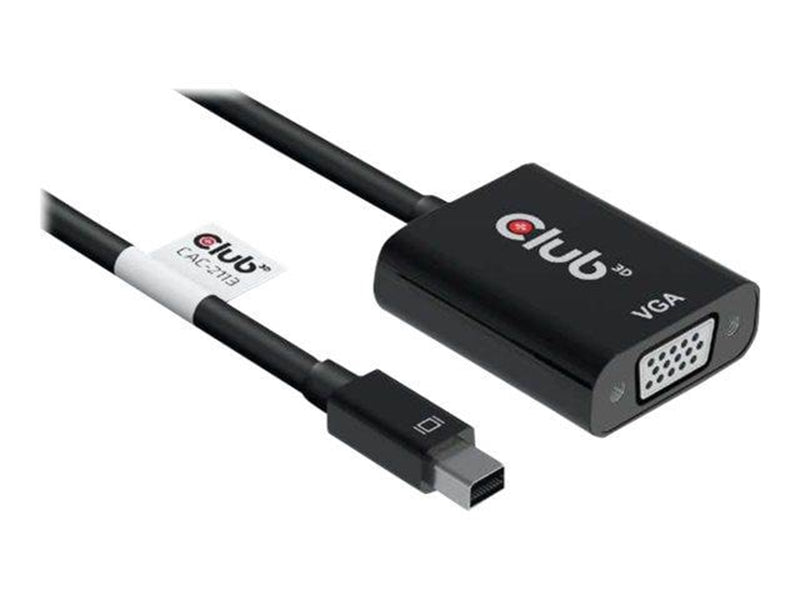 Club 3D CAC-2113 - video adapter - Mini DisplayPort to HD-15 (VGA) - 22.86 cm