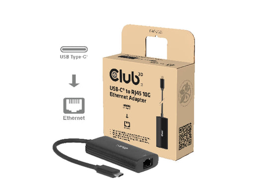Club 3D CAC-2531 USB‑C to RJ45 10G Ethernet Adapter M/F