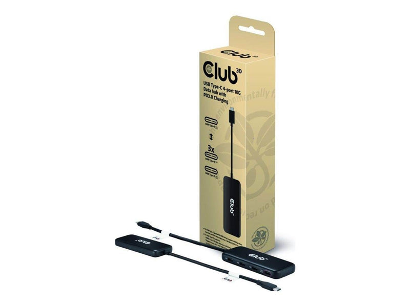 Club 3D CSV-1548 - hub - 4 ports USB-Hubs - 4 - Schwarz