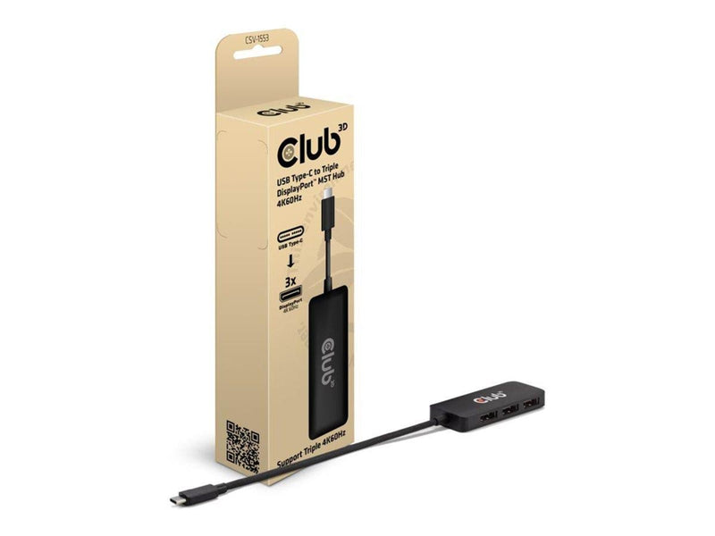 Club 3D CSV-1553 - docking station - USB-C / Thunderbolt 4 - 3 x DP++