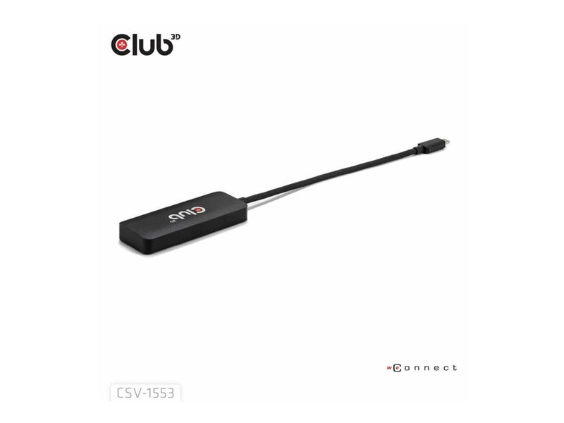 Club 3D CSV-1553 - docking station - USB-C / Thunderbolt 4 - 3 x DP++