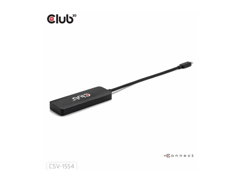 Club 3D CSV-1554 - docking station - USB-C / Thunderbolt 4 - 3 x HDMI