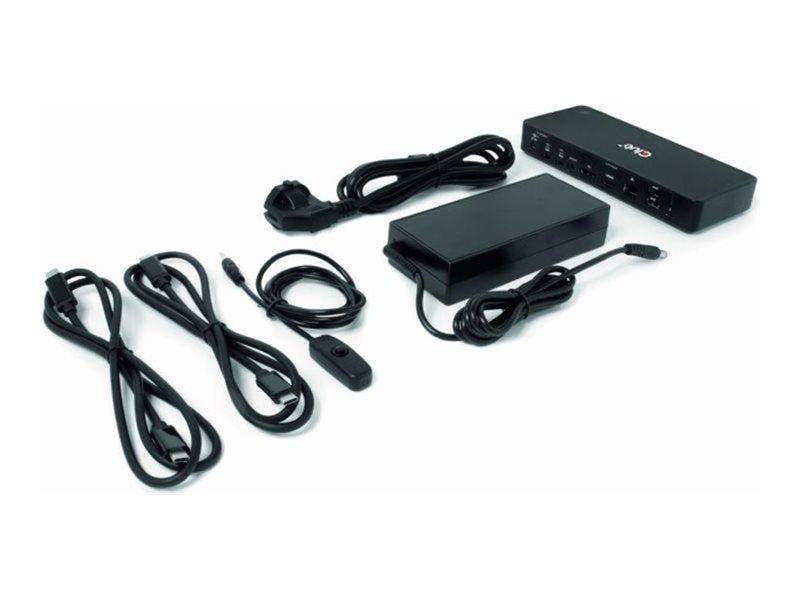 Club 3D CSV-1585 - docking station - USB-C x 2 - HDMI DP - 1GbE