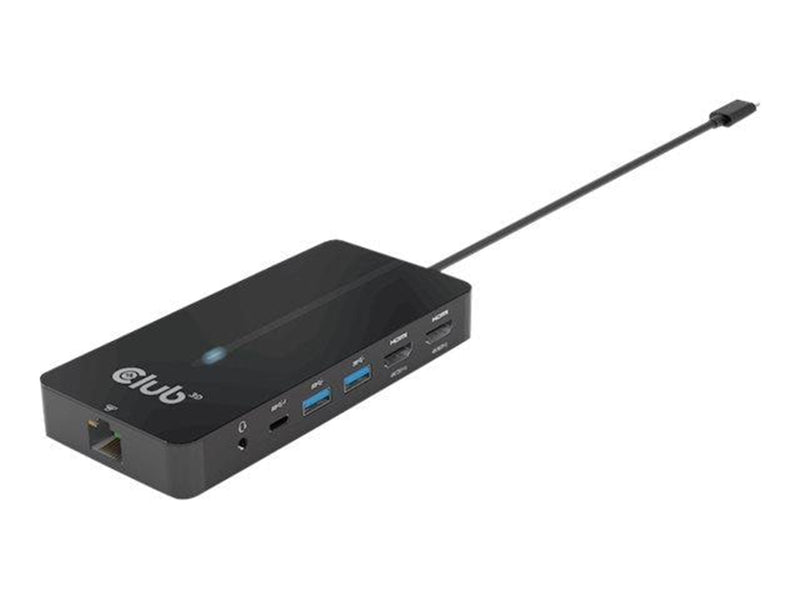 Club 3D CSV-1595 - docking station - USB-C 3.2 Gen 1 - 2 x HDMI - GigE